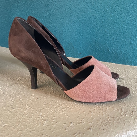 Franco Sarto 'L-ilas' leather suede heels Size 9 - Picture 3 of 5
